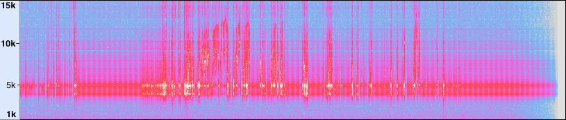 spectrogram of artifact