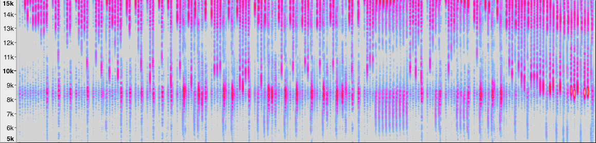spectrogram of bluewhale